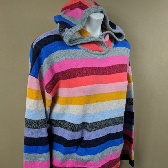 GAP Tops - Gap Merino Wool Blend Knit Hoodie Sz Large